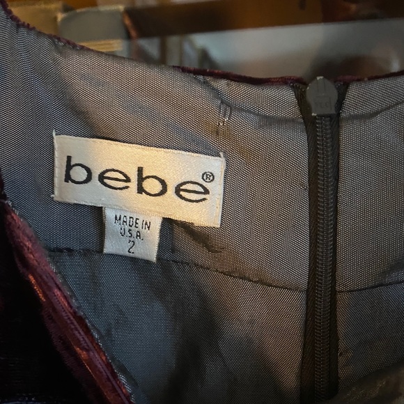 Vintage 90’s girl crushed velvet mini dress - Picture 6 of 16